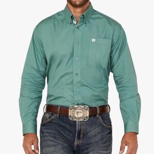 Cinch Green Men's Dress Shirt